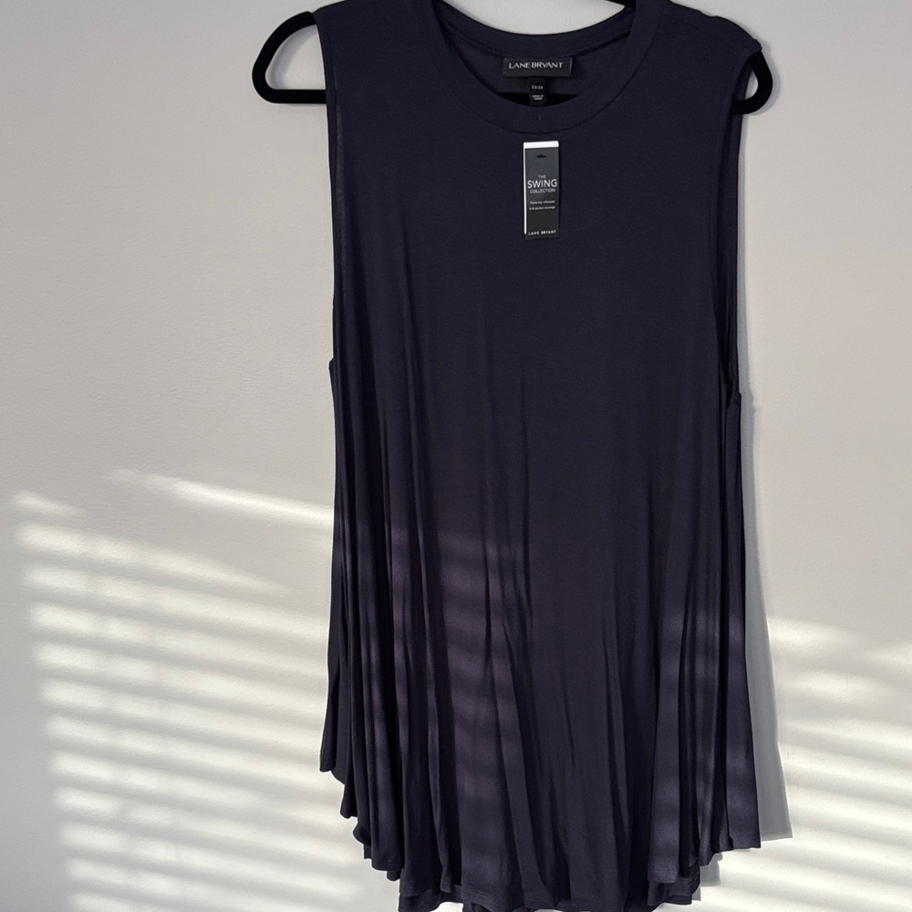 Lane Bryant Dark Navy Sleeveless Swing Tunic